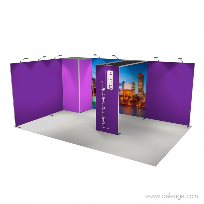 stand-modulaire-h-line_24m²_cloisons-de-fond_transportable-en camion_vue_profile Stand modulaire h line 24m² cloisons de fond transportable EN camion vue profilé