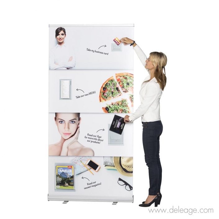 Porte brochure holder magnetic 1 logo