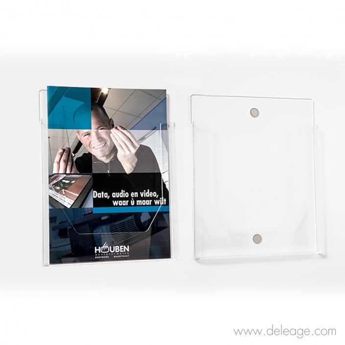 Porte brochure holder magnetic D4