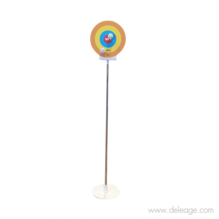 cible velcro personnalisee sur potelet 30cm Cible velcro personnalisee sur potelet 30cm