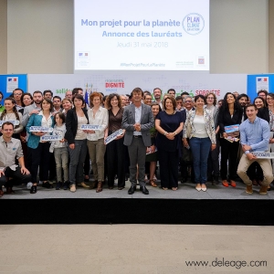 « Mon projet pour la planète » Nicolas Hulot dévoile les 44 lauréats du premier budget participatif pour la transition écologique et solidaire (Hôtel de Roquelaure Paris)