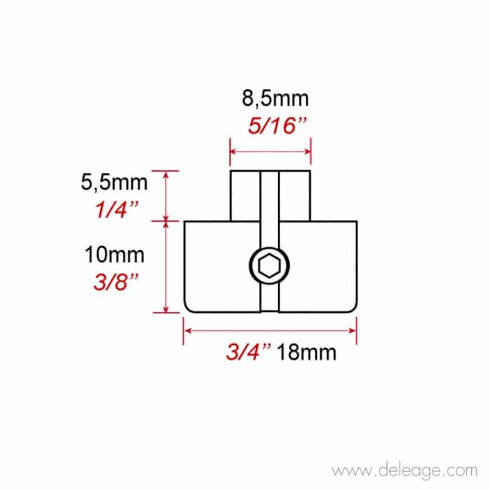 Fixation-taquet-sous-tablette-sur-cable (1) Fixation taquet sous tablette sur cable