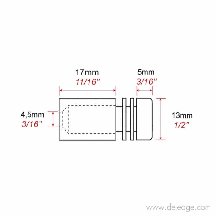 attache-murale-percée-à-vis- 13mm-17mm (2) Attache murale percée à vis 13mm 17mm