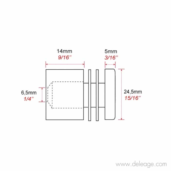 attache-murale-percée-à-vis- 24mm-14mm (2) Attache murale percée à vis 24mm 14mm