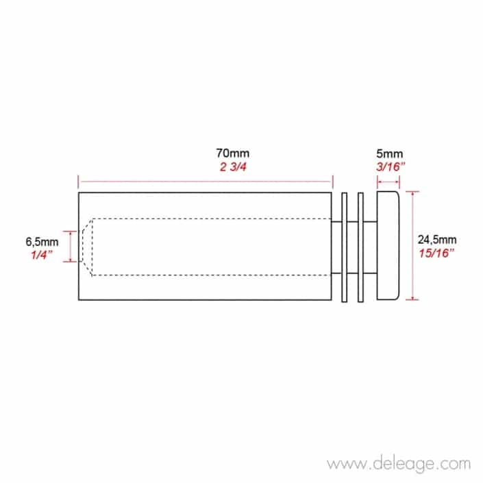 attache-murale-percée-à-vis- 24mm-70mm (3) Attache murale percée à vis 24mm 70mm
