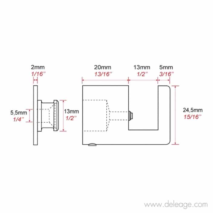 fixation-murale-fendue-13mm (1) Fixation murale fendue 13mm