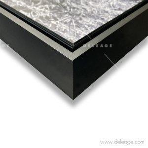 Caisse américaine aluminium noir m