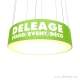 Enseigne200x50 sign — Enseigne de stand CIRCULAIRE Visuel tissu diffusant Lumineuse avec sous face