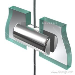 Fixation double panneau 6mm sur câble — Fixation pour câble PINCE DOUBLE pour panneaux/pochette (vue 5)