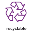 Pictogramme : produit recyclable