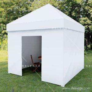 Tente ToitMursPorteBlancSit — Tente pliable KIT MURS/PORTE