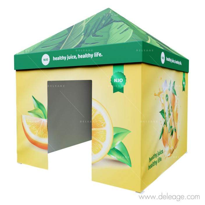 Tente-ToitMursPorteImp Tente ToitMursPorteImp — Tente pliante IMPRESSION MUR