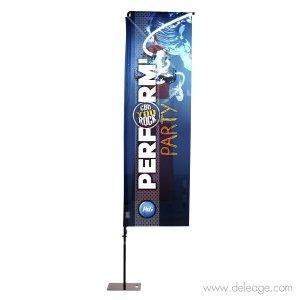 Beachflag alu droit — Oriflamme BEACH FLAG forme droite (vue 2)