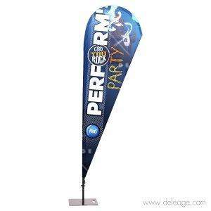 Beachflag alu plume — Oriflamme BEACH FLAG forme plume (vue 2)