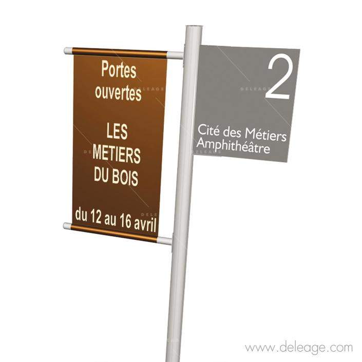 borne_2 Borne — Signalétique extérieure PANNEAU SUR PIED scellement ou cunette (vue 2)