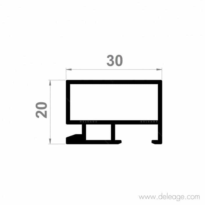 chassis-rentrant-profile-3020 Châssis rentrant profilé