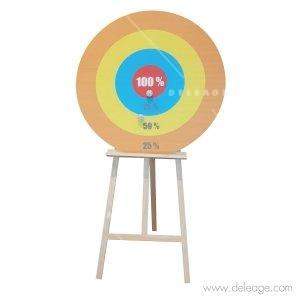Cible personnalise¦üe chevalet 100cm det