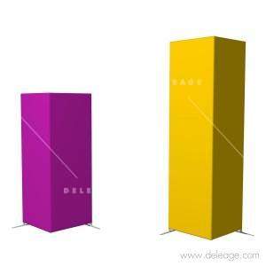 Colonne stand modulable tissu — Réserve tissu stand CONTOUR (vue 5)