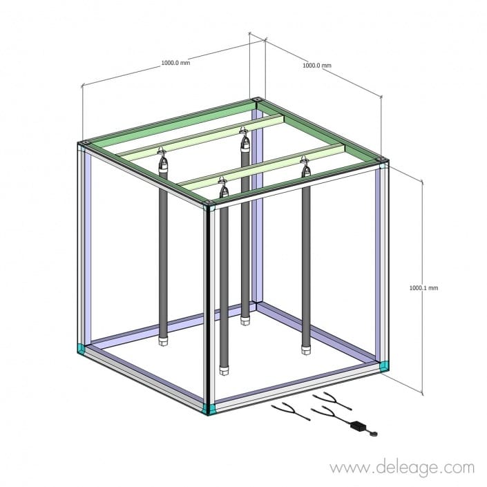 cube-lumineux-1000x1000mm Cube lumineux 1000x1000mm — Enseigne de stand CUBE Visuel tissu avec sous face
