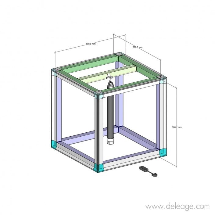 cube-lumineux-500x500mm Cube lumineux 500x500mm — Enseigne de stand CUBE Visuel tissu avec sous face