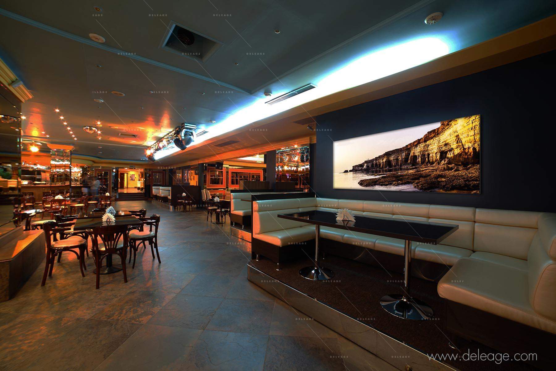 deco-murale-restaurant-lumineux-textile-diffusant Déco murale restaurant lumineux textile diffusant — Panneau intérieur CAISSON LUMINEUX MURAL textile
