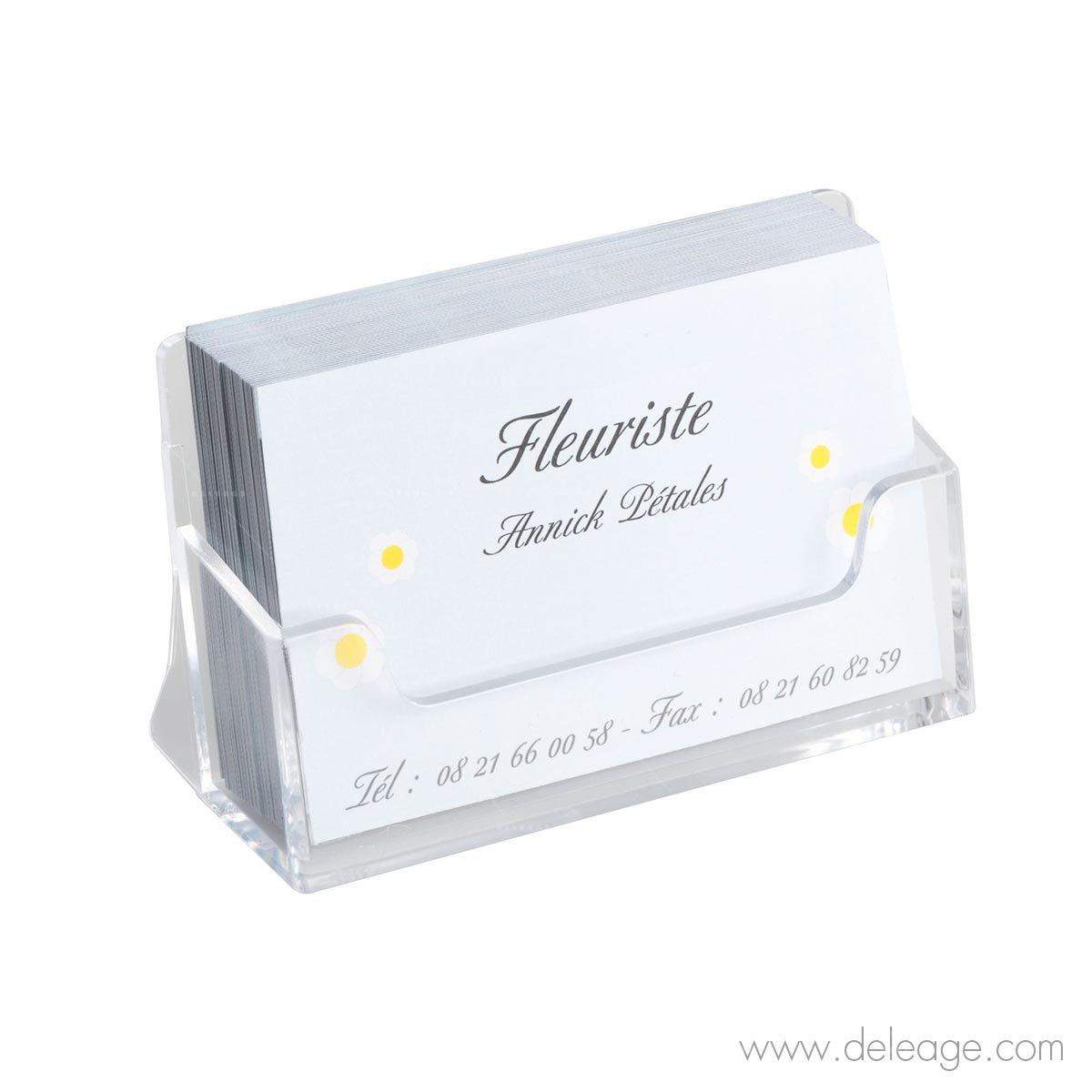 distributeur-carte-de-visite-insitu Distributeur carte de visite insitu — Présentoir de table PORTE BROCHURES plexi 1 case