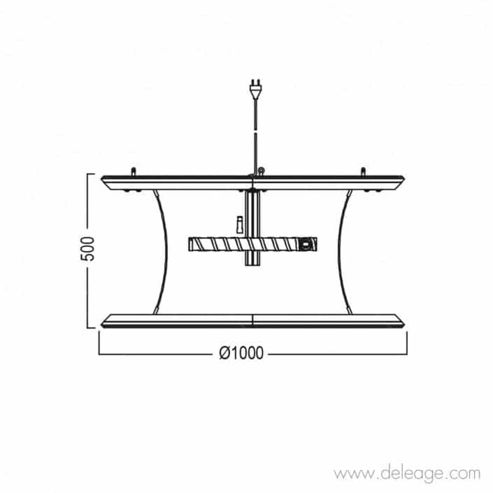 enseigne-cerce-plan-1000x500 Enseigne cerce plan 1000x500 — Enseigne de stand CIRCULAIRE Visuel tissu diffusant Lumineuse avec sous face