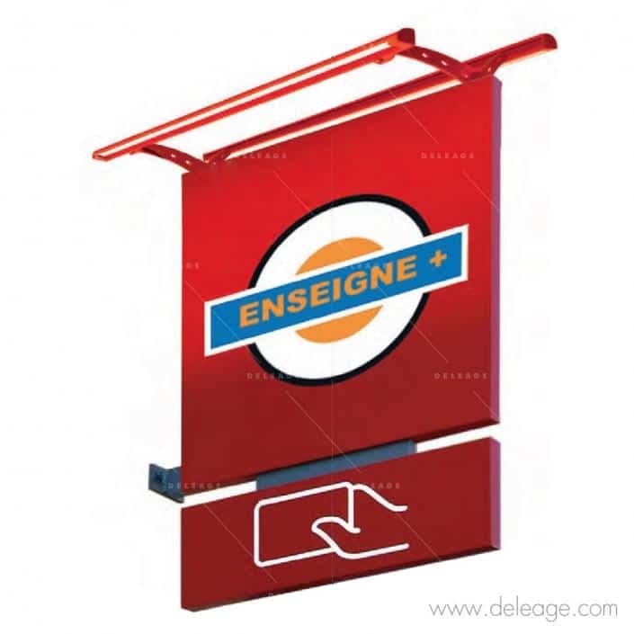 enseigne-drapeau-non-lumineuse-potence.avec-eclairage-pll Enseigne drapeau non lumineuse potence.avec eclairage pll