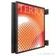 Enseigne lumineuse double face sur potence — Enseigne drapeau CAISSON LUMINEUX joints creux (vue 5)