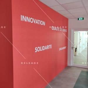 Lettrage mural adhésif — Décor mural ADHÉSIF DÉCOUPÉ dessins lettres logos (vue 5)