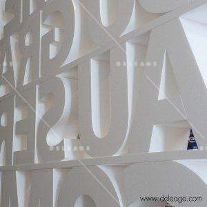 Mur claustra blanc — Séparation MUR CLAUSTRA polystyrène