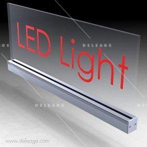 Plaque plexi tangentiel — Eclairage plexiglass LED PLAQUE PLEXI LUMINEUSE fixation murale/suspendue