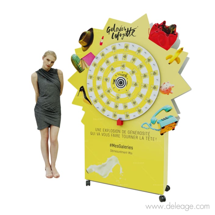 plv-avec-roue-de-loterie PLV avec roue de loterie — Roue de loterie WHEEL KIT sur-mesure