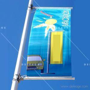 Potence street single — Drapeau lampadaire KIT POTENCE ET DRAPEAU pour candelabre (vue 4)