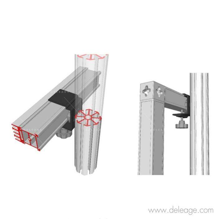 profile-px-attache-exposition-1 Profilé px attache exposition — Habillage cloison stand CADRE T3 tissu tendu