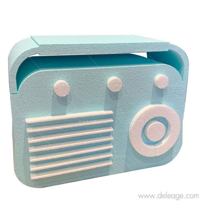 radio-polystyrene Radio polystyrène — Objet silhouette 2D