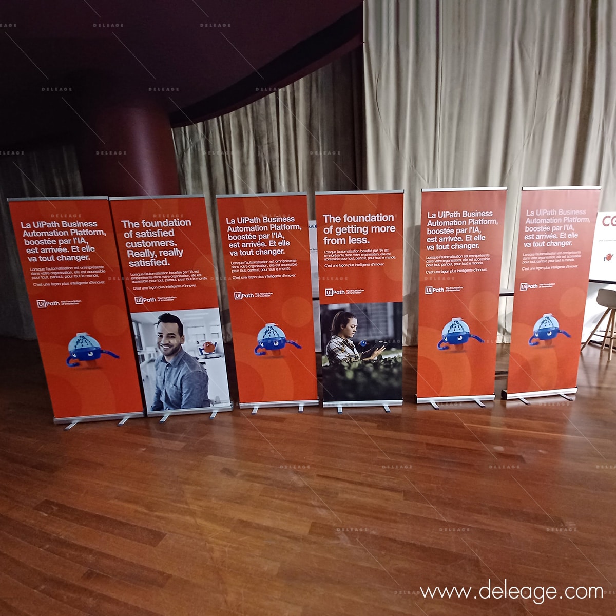 roll-up Roll up — Borne d'accueil designGAMME T3 double face
