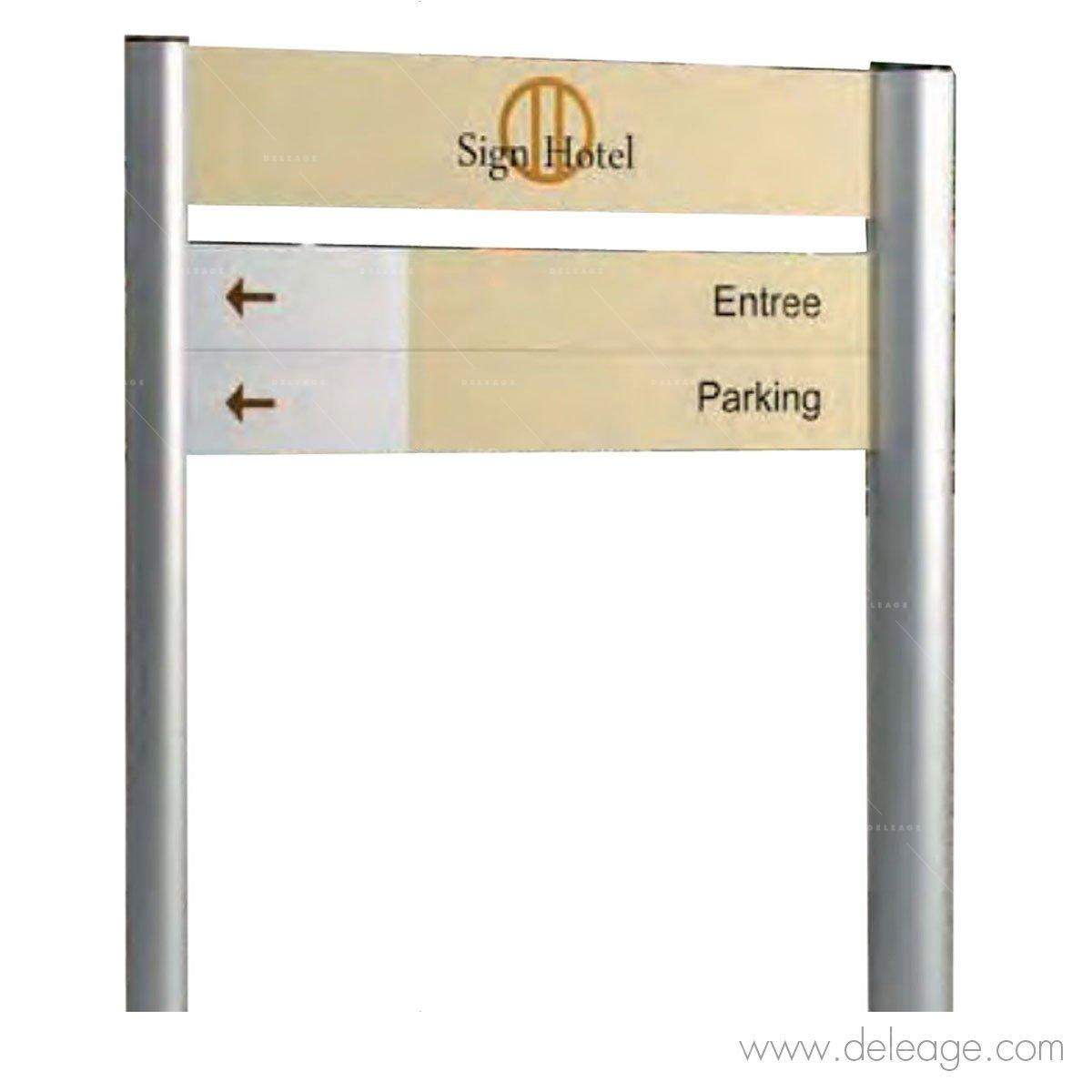 signalétique-extérieur-modulable-sur-pied Signalétique extérieur modulable sur pied — Signalétique modulable PANNEAU BI-MATS scellement