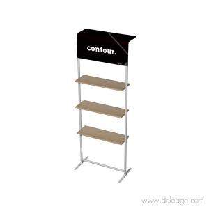 Stand modulable étagère — Module étagères stand CONTOUR (vue 5)