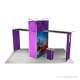 Stand modulaire h line 24m² ilot central transportable EN camion vue profilé (vue 5)