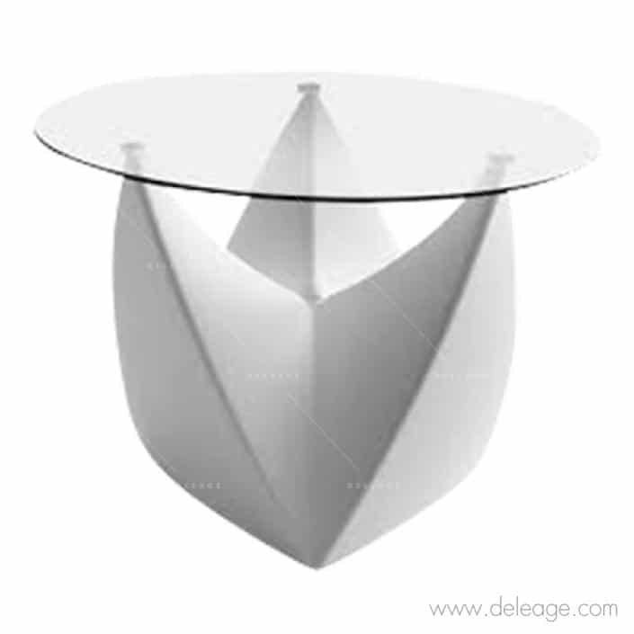 table-basse-spootnik-blanc-plateau-verre-4602 Table basse spootnik blanc plateau verre