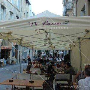 Terrasse le mi barrio — Tente expo extérieure GOUTTIÈRE DE TENTE (vue 2)