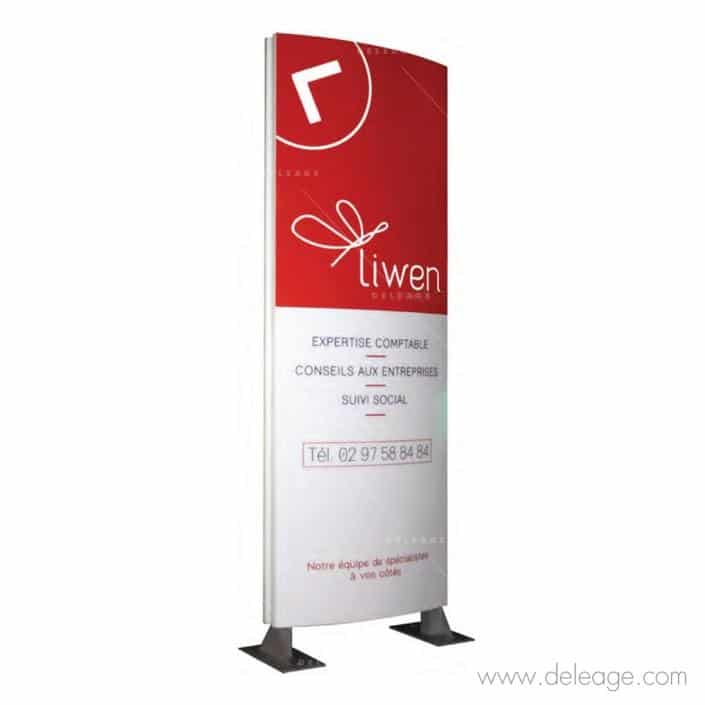 totem-publicitaire-face-galbé Totem publicitaire face galbé