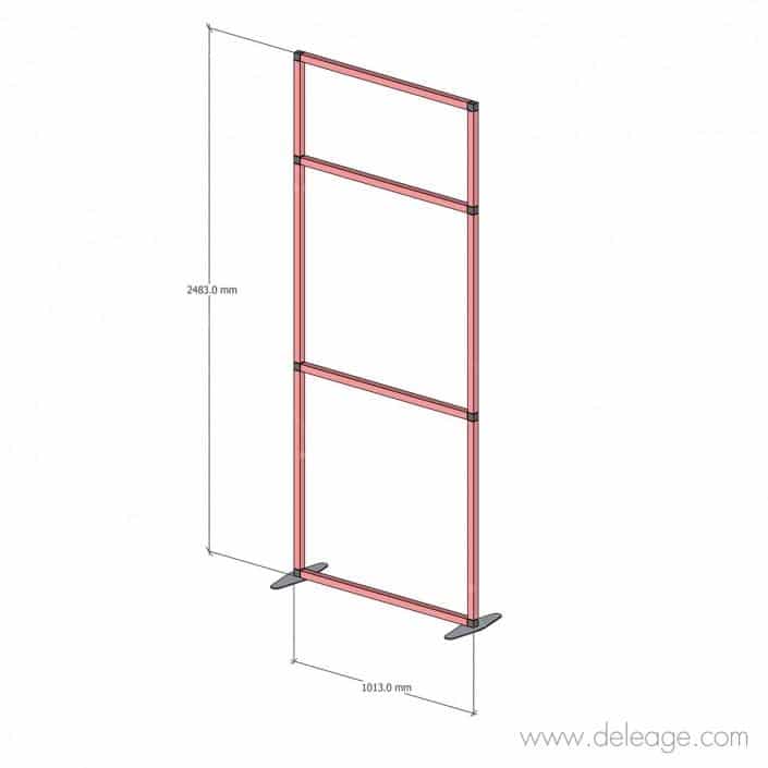 totem-t3-sur-pied-1000x2500mm Totem T3 sur pied 1000x2500mm — Cloison PVC T3 Mur d'image pour stand