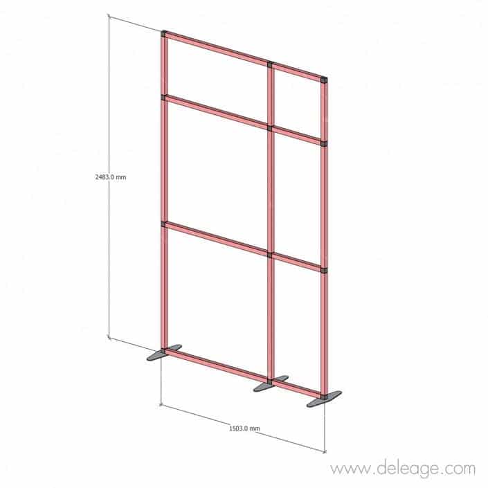 totem-t3-sur-pied-1500x2500mm Totem T3 sur pied 1500x2500mm — Cloison PVC T3 Mur d'image pour stand