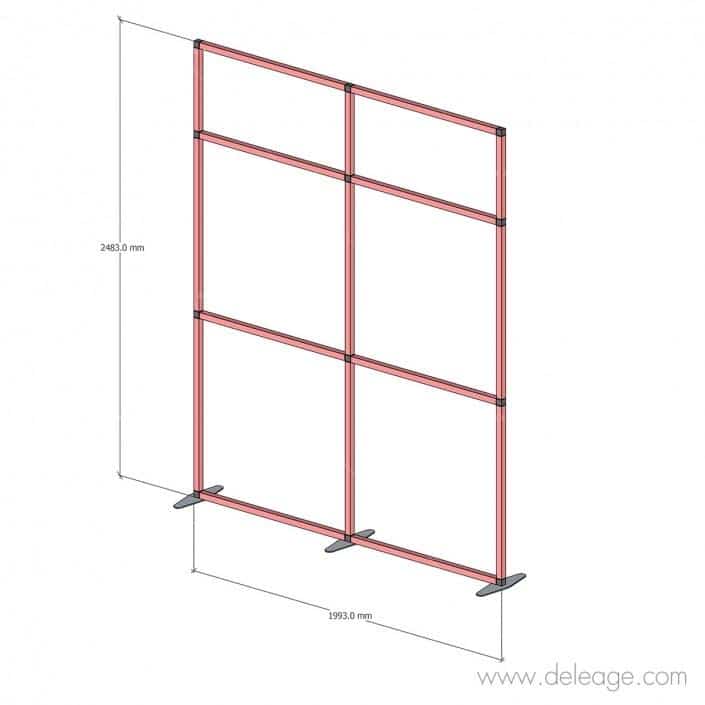 totem-t3-sur-pied-2000x2500mm Totem T3 sur pied 2000x2500mm — Cloison PVC T3 Mur d'image pour stand