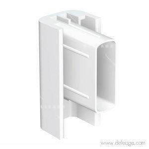Embout de finition Blanc pour rail cimaise — Suspension tableau EMBOUT/ANGLE pour rail click