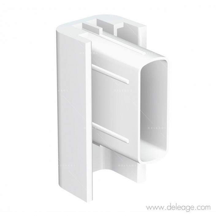 Embout-de-finition-Blanc-pour-rail-cimaise.jpg Embout de finition Blanc pour rail cimaise — Suspension tableau EMBOUT/ANGLE pour rail click