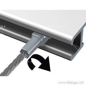 Fil câble b rail clic cimaise — Suspension tableauCABLE/FIL PERLON pour rail click