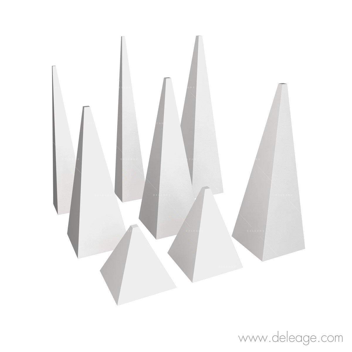Pyramides Pyramides — PYRAMIDE POLYSTYRÈNE 20kg/m3